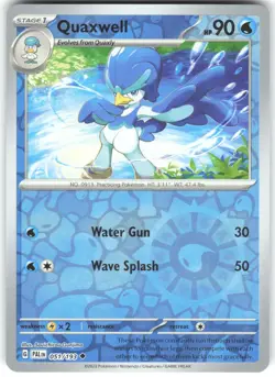 Quaxwell 051/193 Paldea Evolved Reverse Holo Pokemon Card LP - Image 1