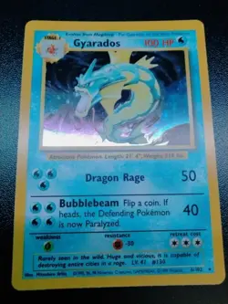 Pokemon TCG Gyarados Holo Rare Card 006/102 Base Set 1999 - Image 1