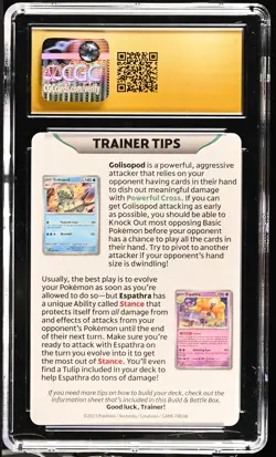CGC Pristine 10 Pokemon Trainer Tips- Armarouge Insert Card Paradox Rift - Image 2