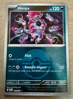 Pokemon TCG Hoopa 141/217 Ascended Heroes Pokeball Symbol Reverse Holo Rare Card - Image 1