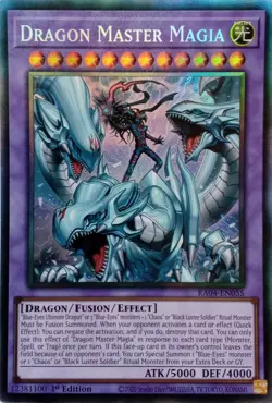 RA04-EN055 DRAGON MASTER MAGIA COLLECTOR'S RARE 1ST EDITION YuGiOh CARD - Image 1