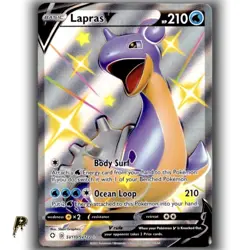 Pokemon Shining Fates Lapras V SV110/SV122 Shiny Holo Rare Card NM - Image 1