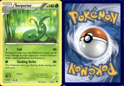 Serperior 7/124 Fates Collide Rare Pokemon Card MP - Image 1