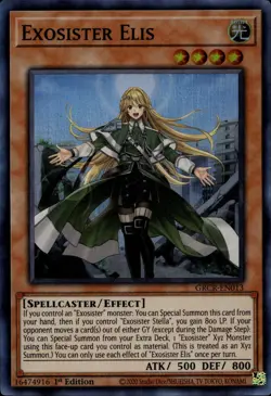 Yu-Gi-Oh! Exosister Elis Super Rare GRCR-EN013 - Image 1