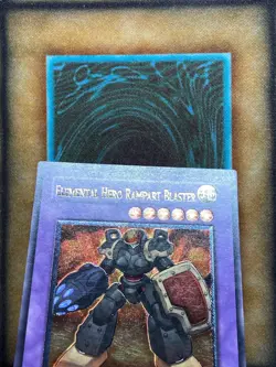 Yugioh Elemental Hero Rampart Blaster EEN-EN033 Ultimate Rare 1st Ed EURO NM - Image 4