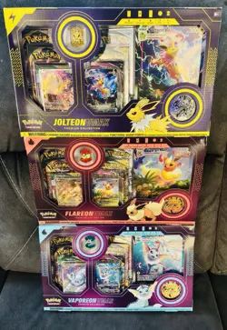 Pokemon Eeveelution Vmax Premium Collection Box Set x3 Vaporeon Flareon Jolteon - Image 1