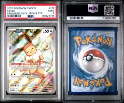 2025 POKEMON SVP EN-SV BLACK STAR PROMO #173 EEVEE PSA 9 - Image 3
