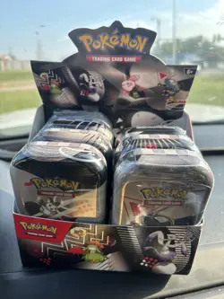 Pokemon Black Bolt And White Flare Mini Tins Sealed (7 Count) - Image 1