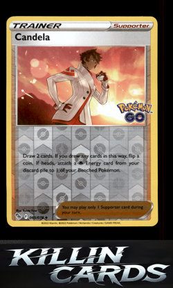 Reverse Holofoil Candela 065/078 Pokemon Uncommon Pokemon GO Card NM - Image 1