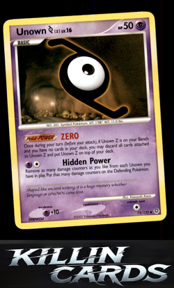 Unown [Z] 72/132 Pokemon Uncommon Secret Wonders Card LP - Image 1