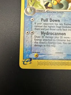 Pokemon Sandstorm Rare Card - Omastar 19/100 E Reader - Image 4