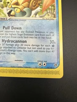 Pokemon Sandstorm Rare Card - Omastar 19/100 E Reader - Image 5