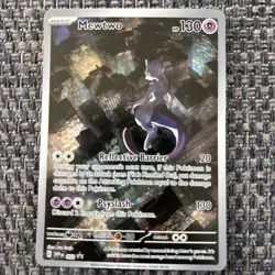 Pokemon Mewtwo TCG Promo Card #52 151 Series Black Star Promo - Image 1
