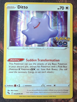 Ditto Pokemon GO All Versions NM - LP - PEELABLE - Image 1
