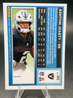 2025 Panini Donruss Optic - Rated Rookie Ashton Jeanty #202 Holo Prizm (RC) - Image 2