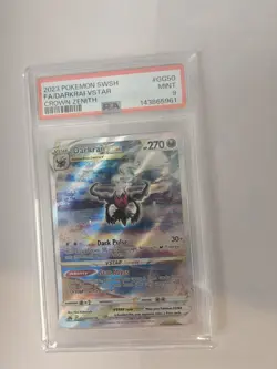2023 POKEMON SWORD & SHIELD CROWN ZENITH #GG50 FULL ART/DARKRAI VSTAR PSA 9 - Image 3