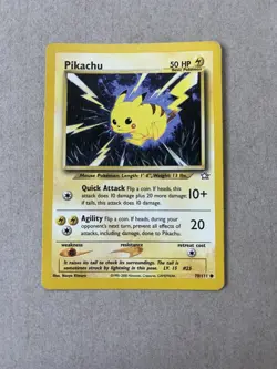 Pikachu 70/111 Common Neo Genesis Pokemon Card WOTC MP - Image 1