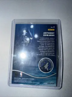 2022-23 Panini Donruss Optic - Raining 3s Anthony Edwards #2 Holo Prizm - Image 2