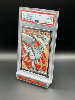 Reshiram Ex 158/086 - Full Art Rare White Flare Pokemon Card - PSA 10 - Image 2