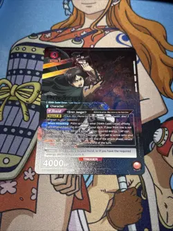 Eren Jaeger SR** UE10BT/ AOT-1-092 (UE10BT) Union Arena TCG Signature - Image 1