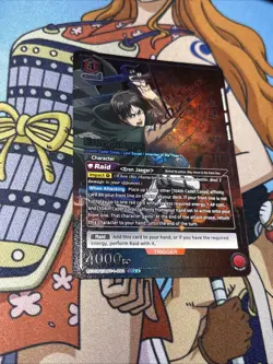 Eren Jaeger SR** UE10BT/ AOT-1-092 (UE10BT) Union Arena TCG Signature - Image 3