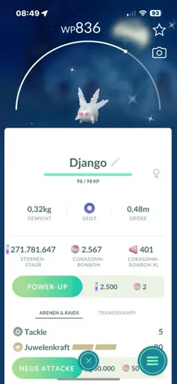 Pokemon Go ✨shiny Galar Corasonn / ✨shiny Galar Corsola With Sunglasses - Image 1