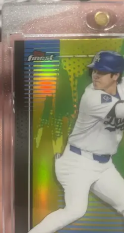 2026 Topps Finest - RARE Yellow Refractor 197/275 - Shohei Ohtani - Image 3
