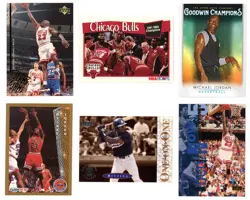 Michael Jordan **6-Card BULK LOT** Old & New -- NBA Hoops/Fleer/Upper Deck/Etc. - Image 1
