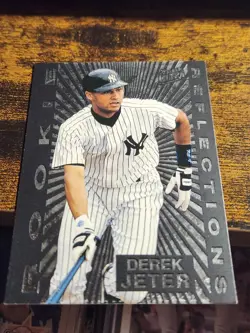 1996 FLEER ULTRA ROOKIE REFLECTIONS YANKEES #5 DEREK JETER - Image 1