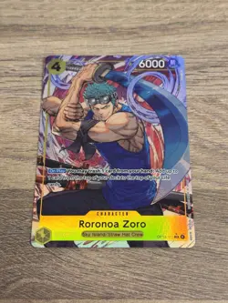 One piece Roronoa Zoro OP15-113 SR Adventure on Kami's Island One Piece TCG NM - Image 2