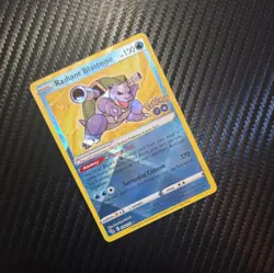 Radiant Blastoise 018/078 Pokemon GO Holo - Image 4