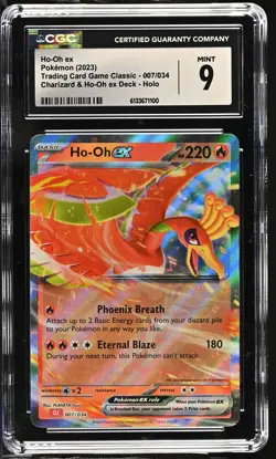 Ho-Oh Ex 007/034 Classic Pokemon TCG Charizard & Ho-Oh Ex Deck Holo CGC 9 - Image 1