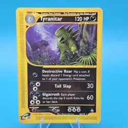 Tyranitar 040/147 Aquapolis Regular Non-Holo Rare Pokemon TCG Nintendo - Image 1