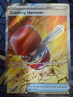 Pitch Black Crushing Hammer 105/084 Ultra Rare Full Art Holo English - Image 1