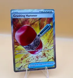 Pitch Black Crushing Hammer 105/084 Ultra Rare Full Art Holo English Unreleased - Image 1
