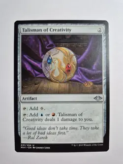 Magic the Gathering mtg - Talisman of Creativity - Modern Horizons MH1 - NM - Image 1