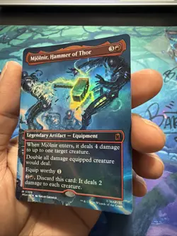 Mjolnir, Hammer of Thor (Borderless) (0339) Marvel Super Heroes Foil - Image 3