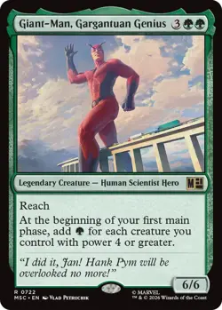1x Giant-Man, Gargantuan Genius MTG - Commander: Marvel Super Heroes - NM-Mint - Image 1