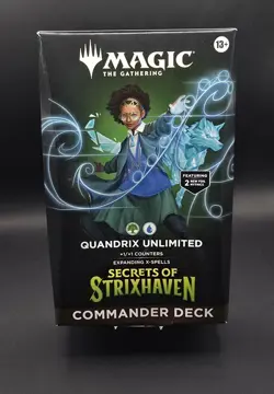 MTG Secrets of Strixhaven Quandrix Unlimited Commander Deck Sealed SOS - Image 1