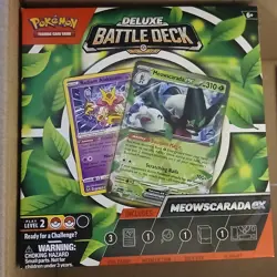 Meowscarada EX Pokemon TCG Deluxe Battle Deck - New - Sealed - Image 1