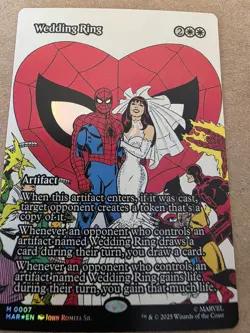 Wedding Ring - Foil - (Borderless) Marvel Universe Eternal-Legal - Mtg - Image 1