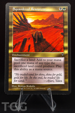 Squandered Resources - 1997 Magic the Gathering - Visions Regular - Image 1