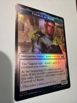 Council of Reeds 8 Wall 3 Marvel Super Heroes Foil Token Mtg M/NM MSH - Image 1