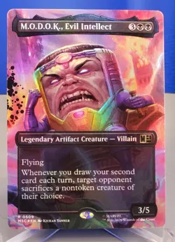 MTG: Marvel Super Heroes M.O.D.O.K., Evil Intellect Borderless FOIL #R 509 MODOK - Image 1