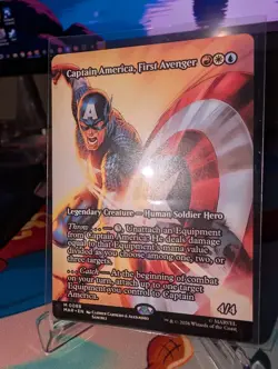 MTG Captain America First Avenger 0088 Marvel Secret Lair Full Art Borderless - Image 2