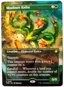 Mossborn Hydra (Borderless) - Foundations (FDN) - EN - R 0337 - Image 1