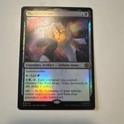 The Soul Stone Foil Marvel Spider-Man MTG Magic The Gathering 2025 NM/Mint Rare - Image 1
