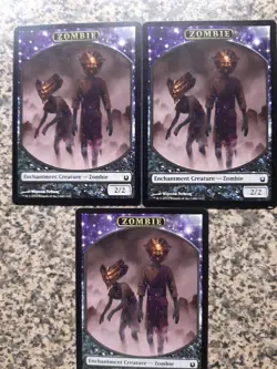 MTG - 3 x Zombie token - Born of the Gods - Image 1