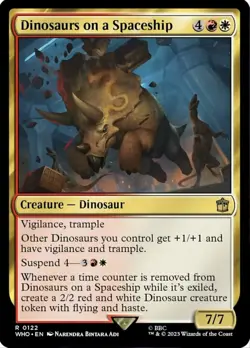 Light Play x 1 Dinosaurs on a Spaceship - Foil Doctor Who - Image 1