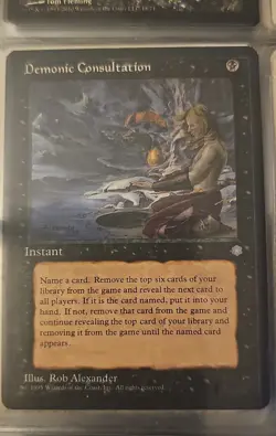 Demonic Consultation Ice Age Regular Magic the Gathering MTG - Image 1